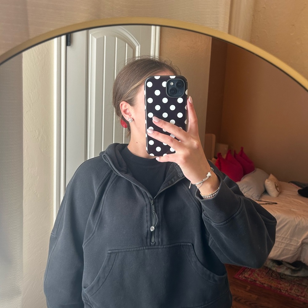 lululemon athletica Black Half-Zip Jacket